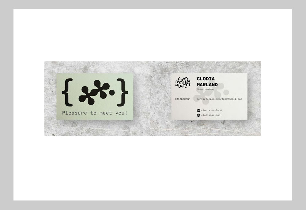 Clodia - business cards