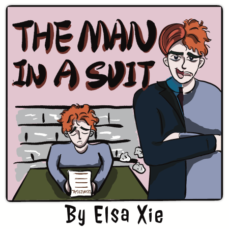 The man in a suit by Elsa Xie